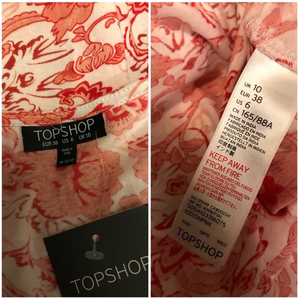 Topshop Embroidered Tie-Front Dress - Picture 8 of 8